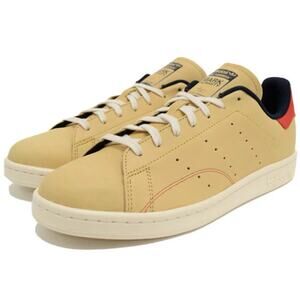 Adidas Stan Smith Mark McNasty Cream Beige Red Low Top Sneakers Athletic Shoes
